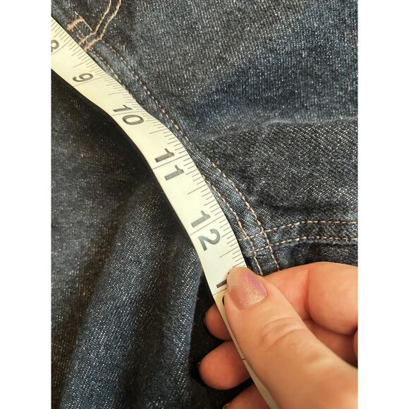 H&M High Rise Dark Navy Denim Barrel Leg Jeans Size 6 - Picture 6 of 7